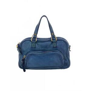 NEW CAMPOMAGGI women's larice bowling bag in sapphire